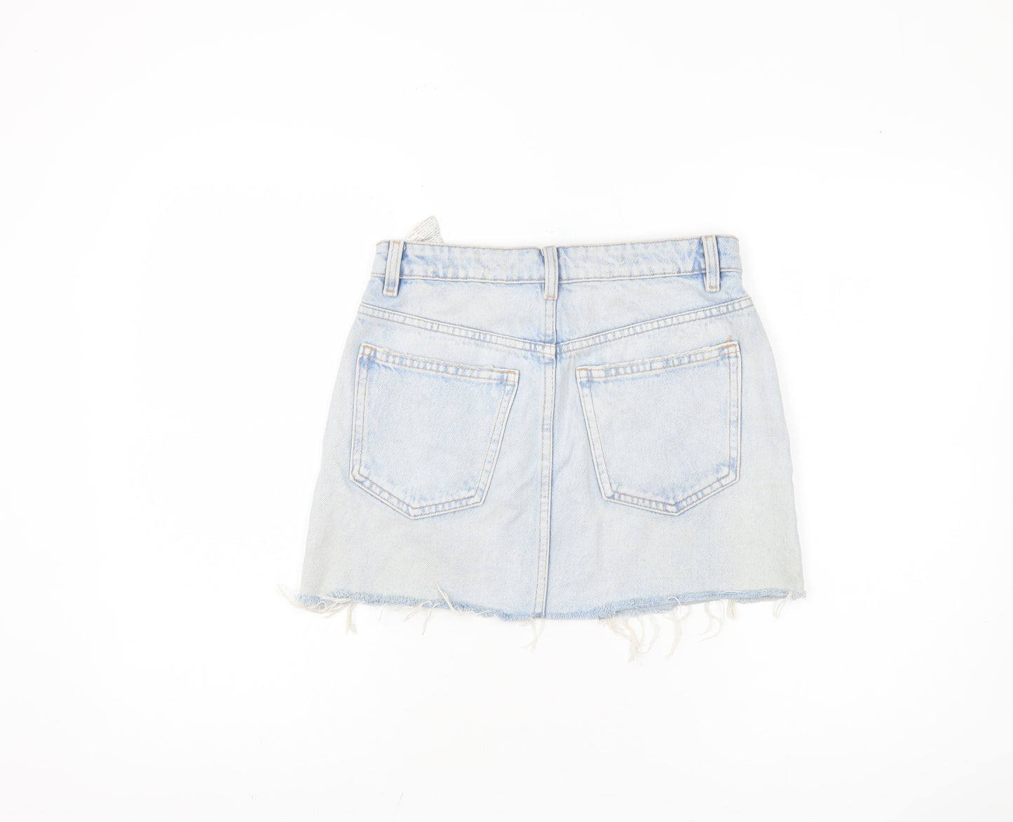 Zara Women's Blue Denim Mini Skirt Size 10 Casual