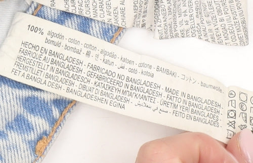 Zara Women's Blue Denim Mini Skirt Size 10 Casual