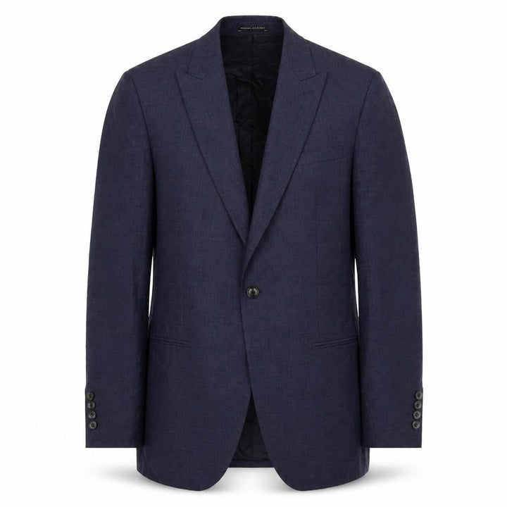 Reiss Men's Blue Wool Single-Breasted Blazer 38