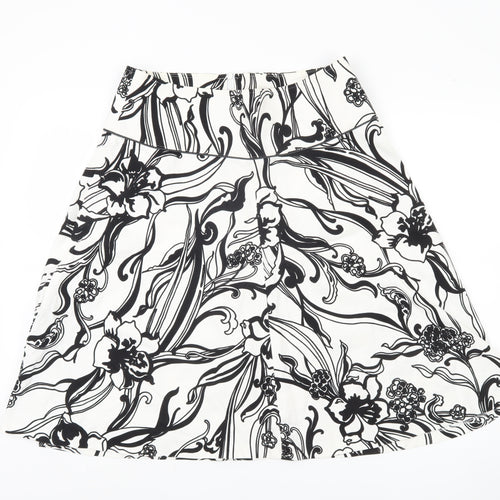 Zara Basic Women's Multicoloured A-Line Skirt L