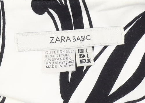 Zara Basic Women's Multicoloured A-Line Skirt L