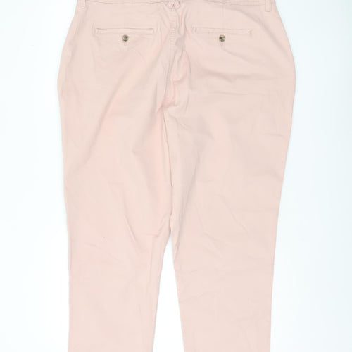 F&F Women's Pink Chino Trousers Size 10