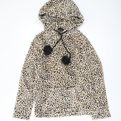 Lipsy Women's Multicoloured Animal Print Hoodie S
