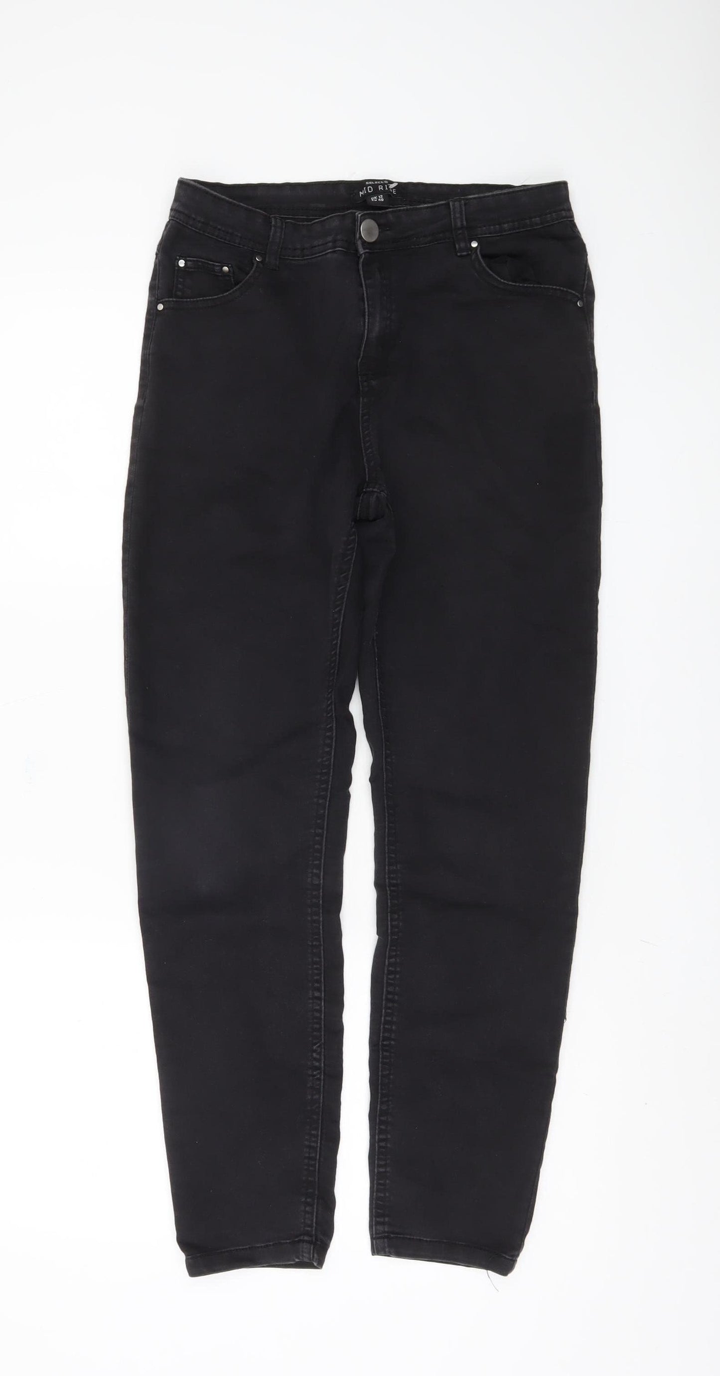 Select Women's Black Mid Rise Jeans Size 12