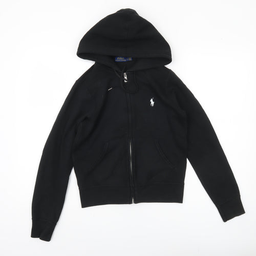 Ralph Lauren Women's Black Full Zip Hoodie, Size S