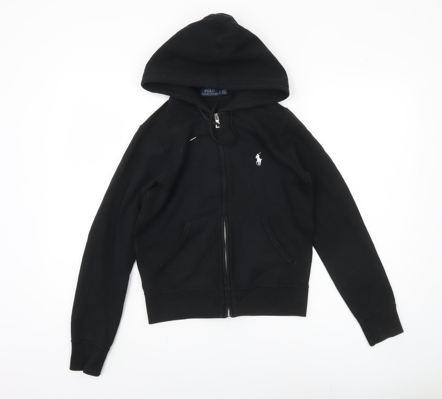 Ralph Lauren Women's Black Full Zip Hoodie, Size S