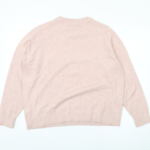 Marks and Spencer Pink Pullover Women's Jumper L