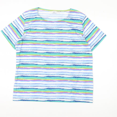 Isle Women's Multicoloured Striped T-Shirt M