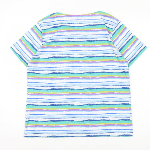 Isle Women's Multicoloured Striped T-Shirt M