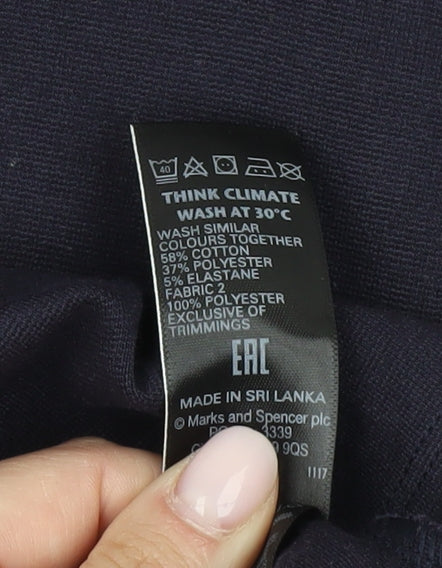 Marks and Spencer Blue Women's Blouse, Size 20, Casual