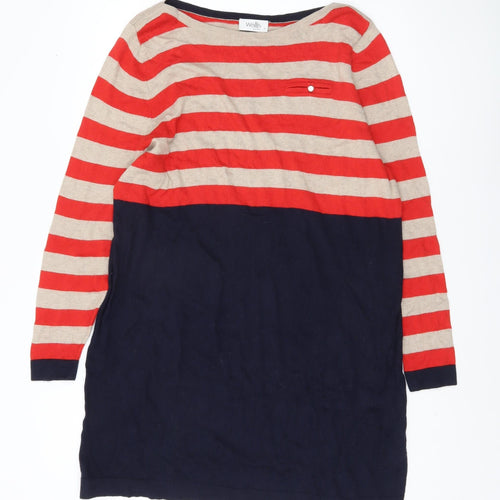 Wallis Women's Multicoloured Striped Pullover L