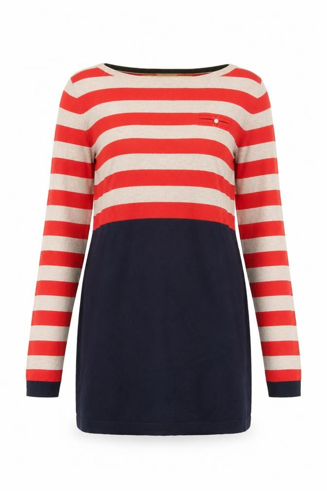 Front view of Wallis Women's Multicoloured Striped Pullover L