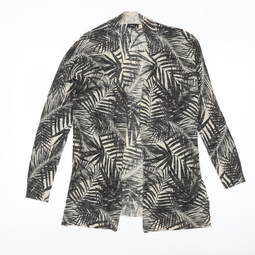 M&Co Women's Black Cardigan, Size 10, Acrylic/Linen