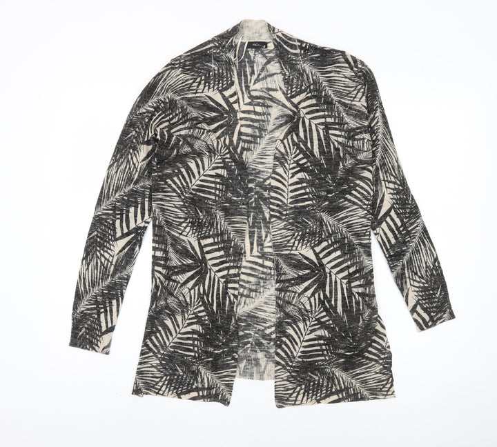 M&Co Women's Black Cardigan, Size 10, Acrylic/Linen