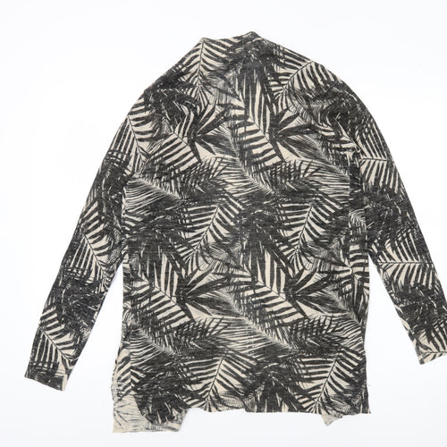 M&Co Women's Black Cardigan, Size 10, Acrylic/Linen