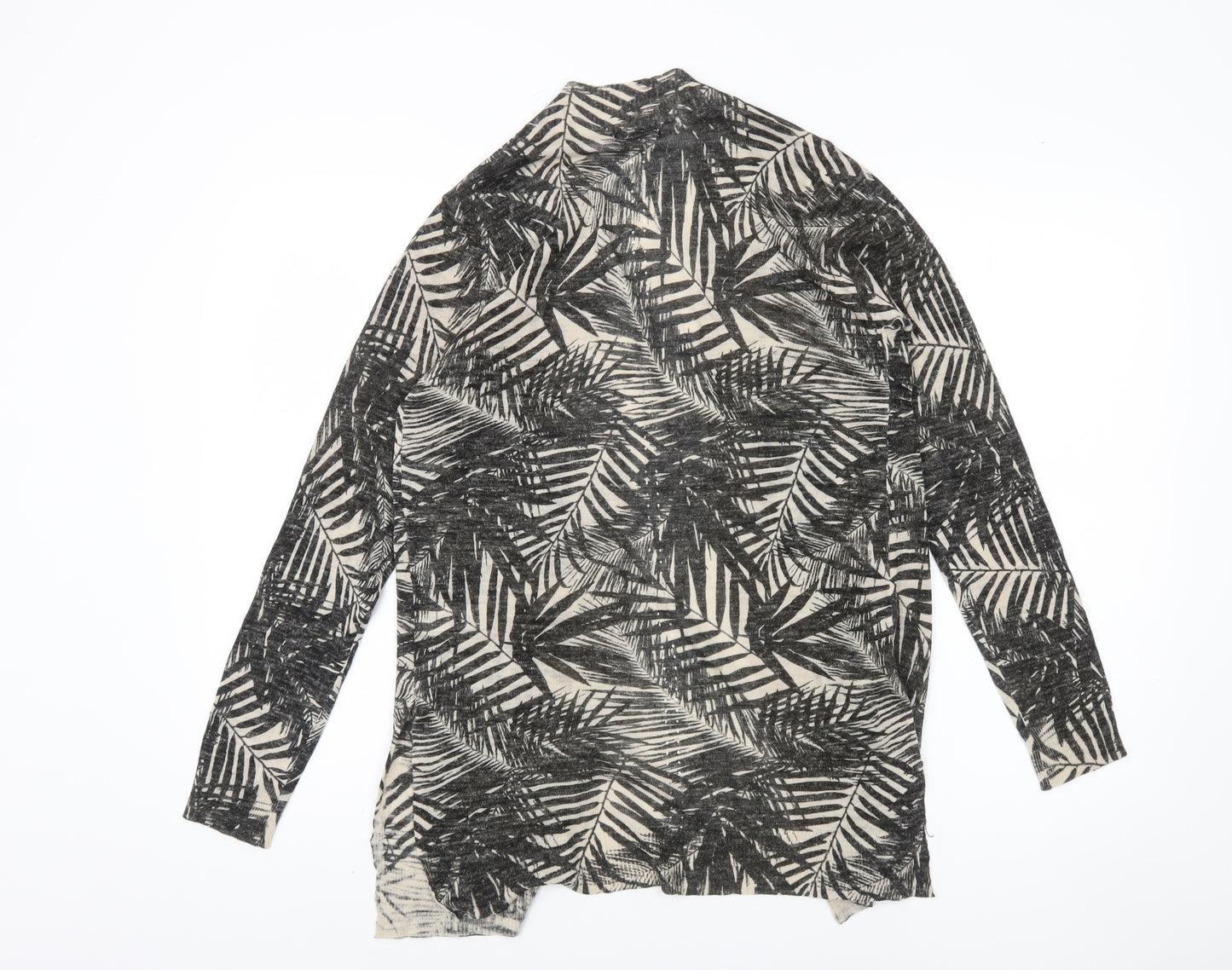 M&Co Women's Black Cardigan, Size 10, Acrylic/Linen
