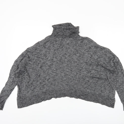 Zara Women's Grey Roll Neck Pullover, Size 12