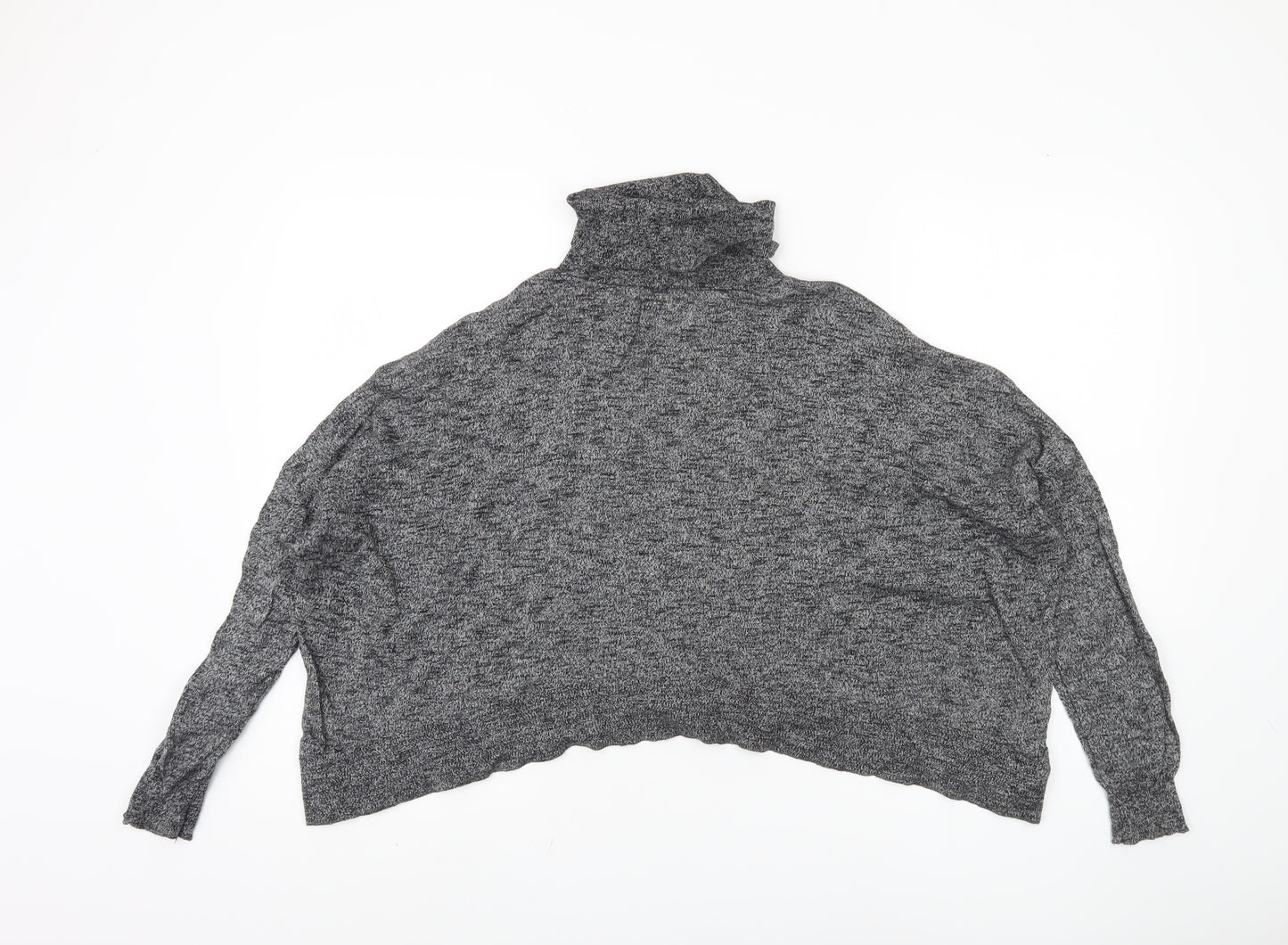 Zara Women's Grey Roll Neck Pullover, Size 12