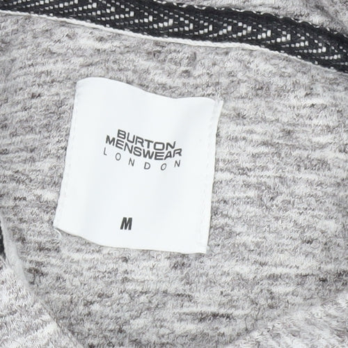 Burton Men's Grey Full Zip Hoodie, M, Regular