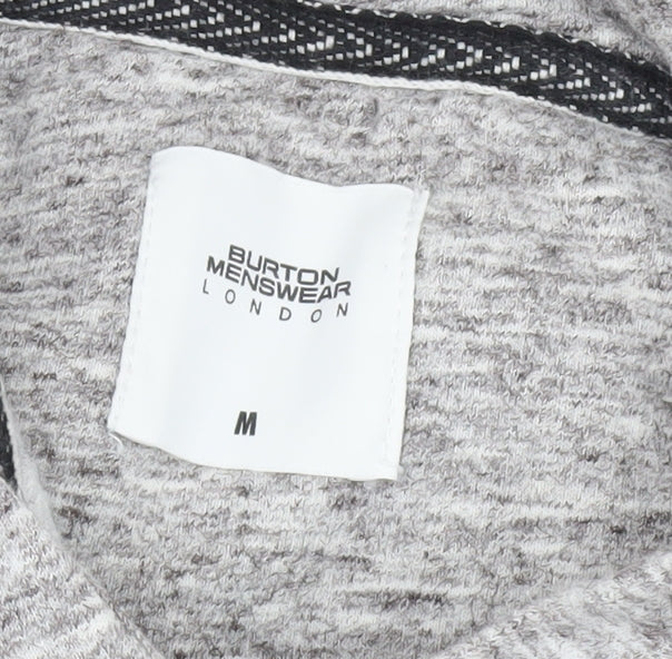 Burton Men's Grey Full Zip Hoodie, M, Regular