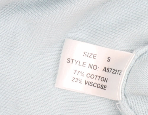 House of Fraser Women's Blue V-Neck Pullover, Size S