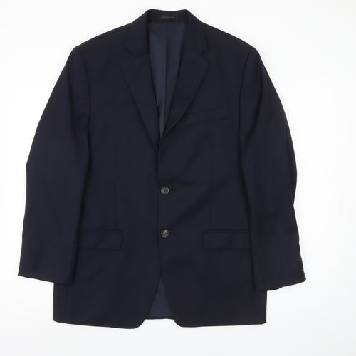 Macy's Men's Blue Wool Blazer - 40R, Formal Wear