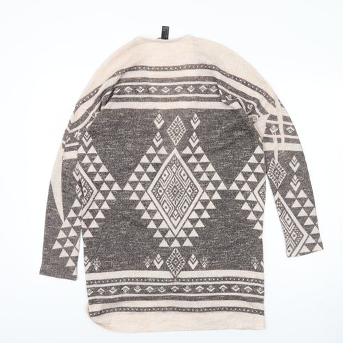 Forever 21 Women's Multicoloured Open Front Cardigan S