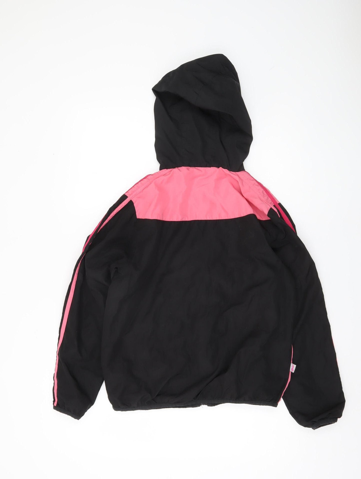 Lonsdale Women’s Black Pink Windbreaker Jacket Size 12
