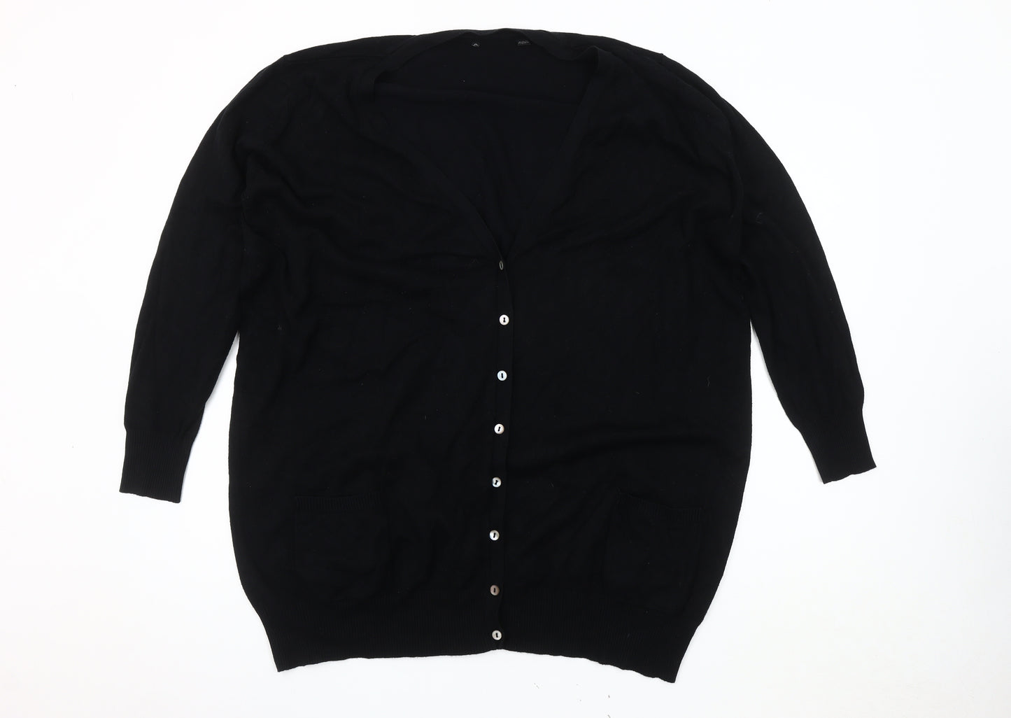 Capsule Women's Black Plus Size Cardigan