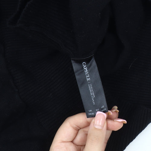Capsule Women's Black Plus Size Cardigan