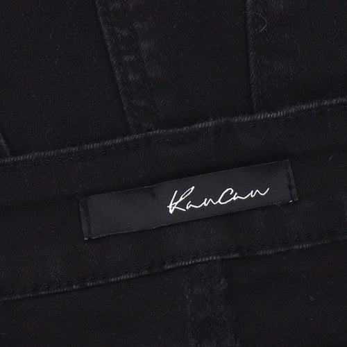 KanCan Women's Black Cut-Off Denim Shorts Size 28
