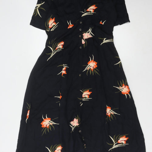RVCA Women's Floral Fit & Flare Midi Dress M