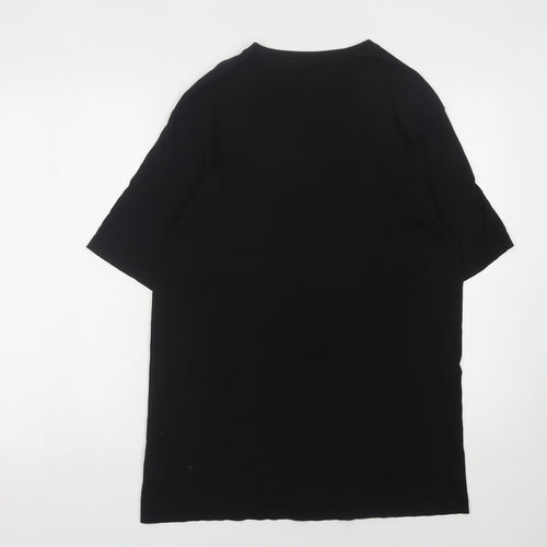 Armani Jeans Men's Black V-Neck T-Shirt, Size L