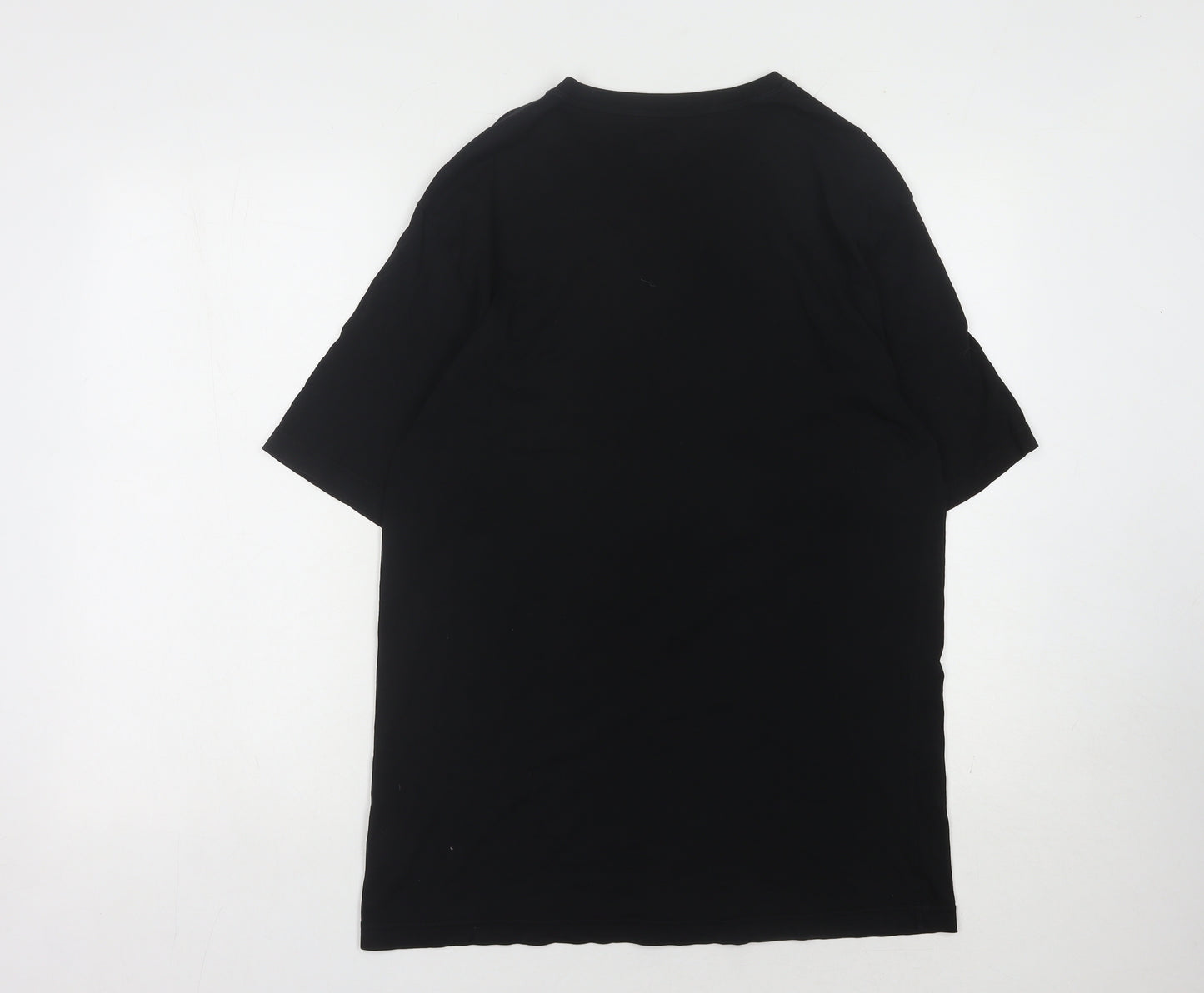 Armani Jeans Men's Black V-Neck T-Shirt, Size L