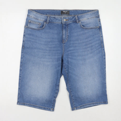 Tu Women's Blue Bermuda Shorts, Size 16, Denim Casual