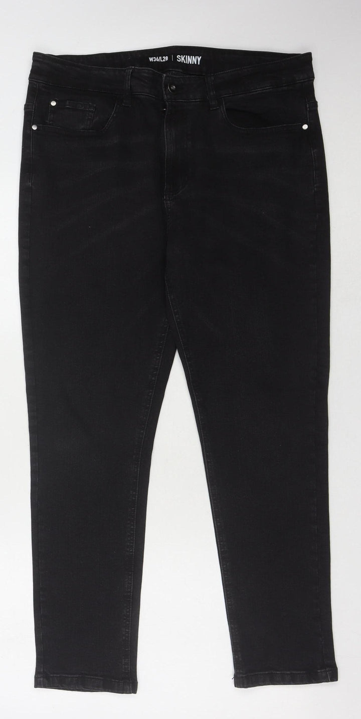 Pepco Men's Black Skinny Jeans W36/L28