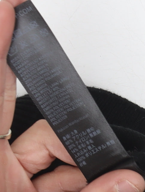 Topshop Women's Black Beaded Jumper Size 14