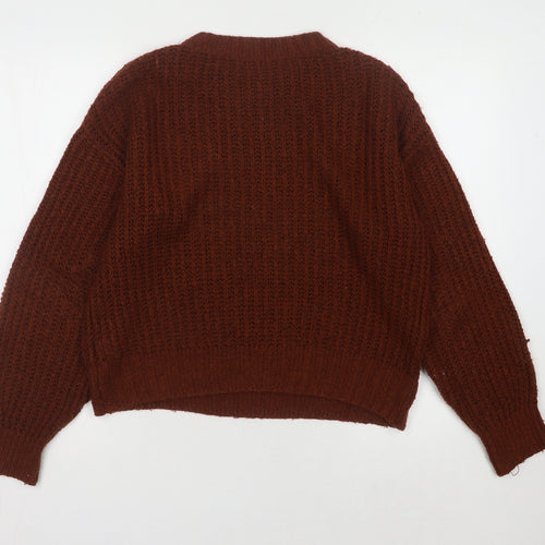 Next Women's Brown Chunky-Knit Pullover Jumper XS
