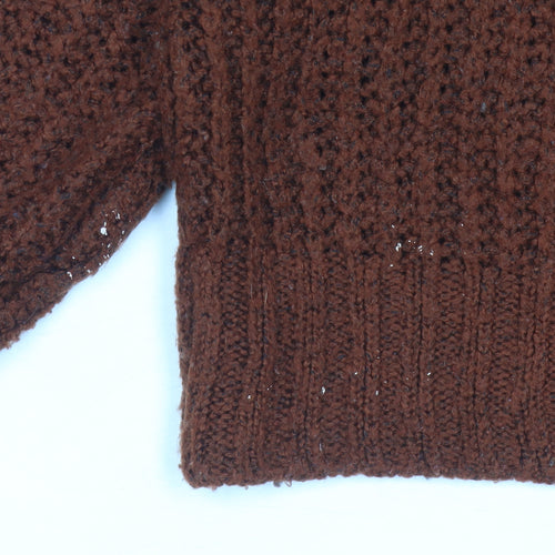 Next Women's Brown Chunky-Knit Pullover Jumper XS