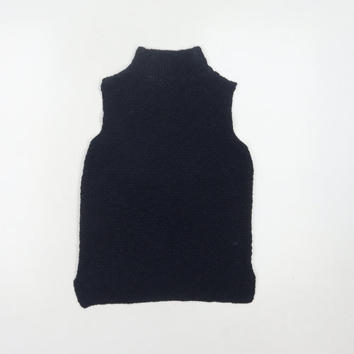 Next Girls Blue High Neck Sleeveless Vest Jumper - 7 Years