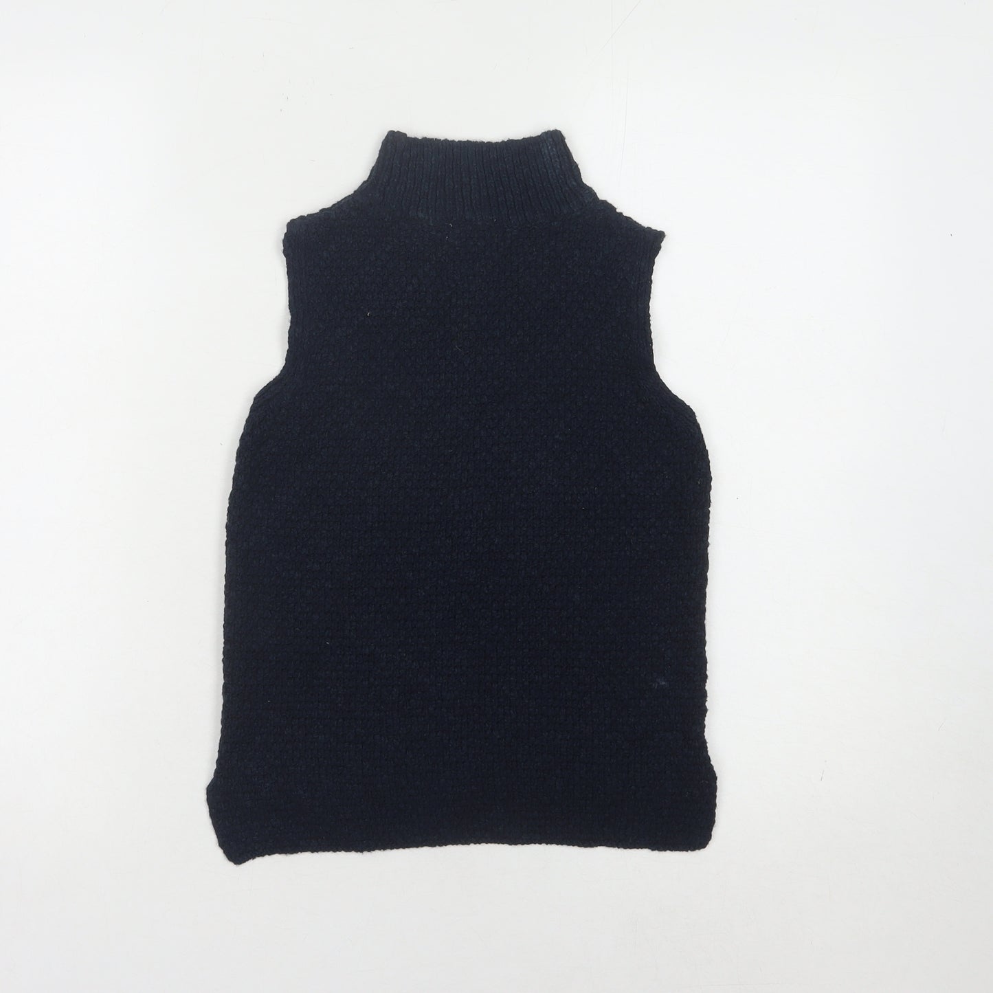 Next Girls Blue High Neck Sleeveless Vest Jumper - 7 Years
