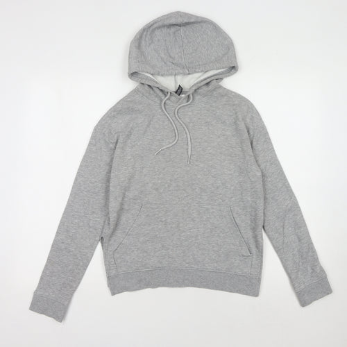 H&M Women's Grey Pullover Hoodie Size 8