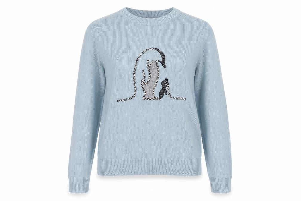 Front view of Marks & Spencer Women's Blue jumper, Small