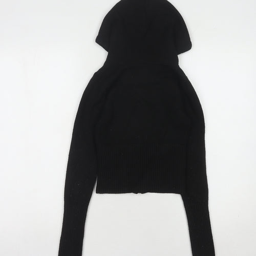 Gilly Hicks Womens Black Full Zip Hooded Jumper, Size S