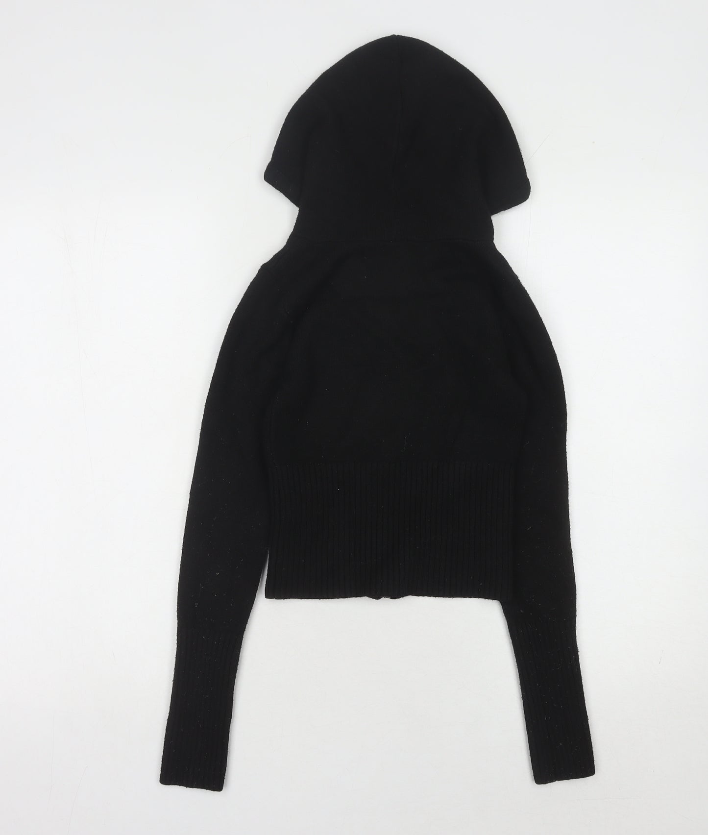 Gilly Hicks Womens Black Full Zip Hooded Jumper, Size S