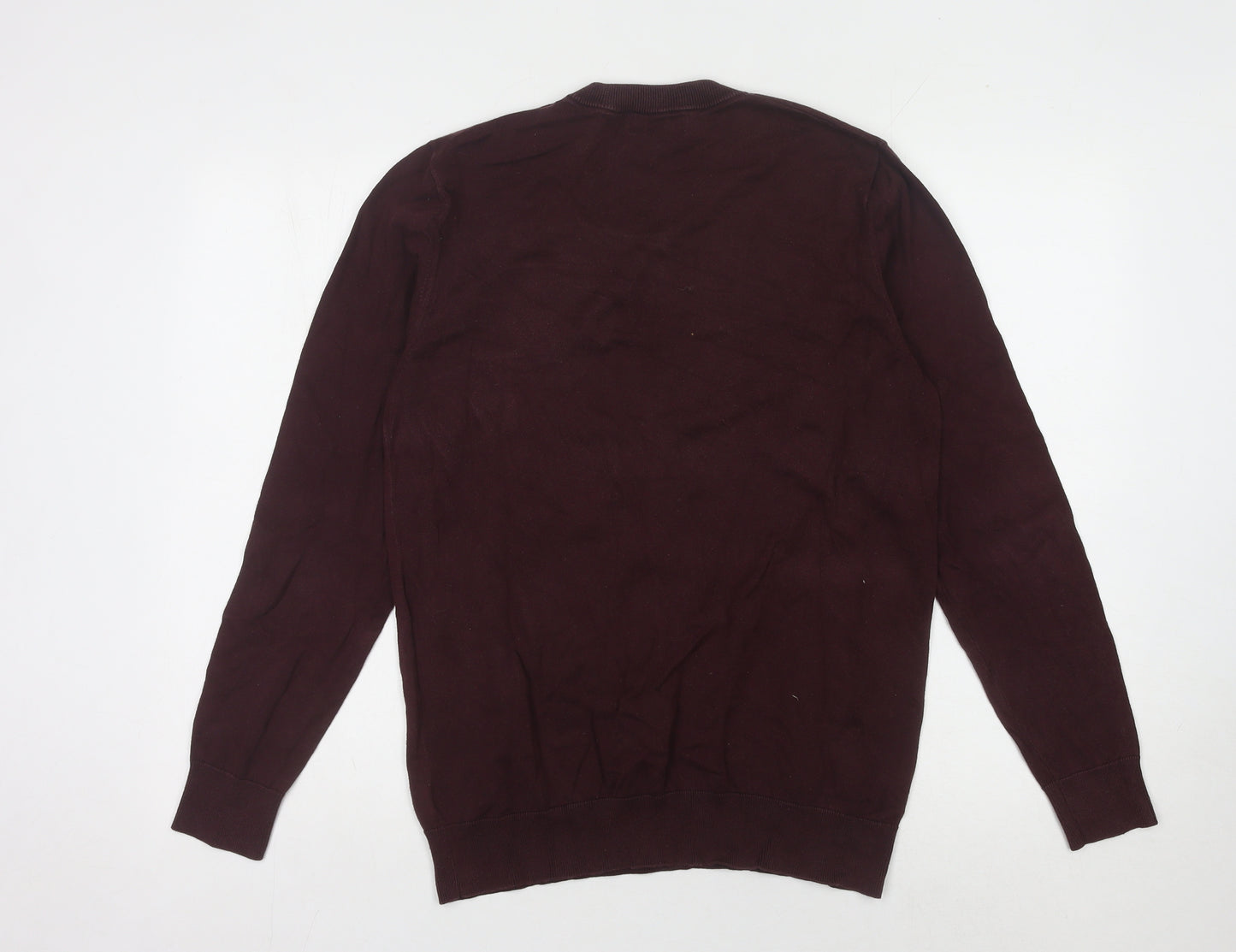 Next Men's Red Pullover Jumper, Medium, Crew Neck