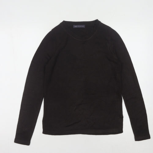 Marks and Spencer Women's Black Jumper - Size 8