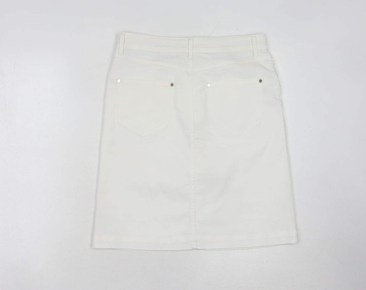 Marks and Spencer White Pencil Skirt, Size 10, Women's