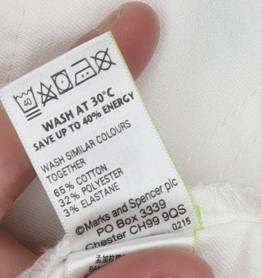 Marks and Spencer White Pencil Skirt, Size 10, Women's