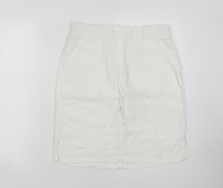 Marks and Spencer Women's White Cargo Skirt Size 10